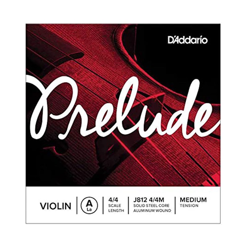 D'Addario J812 4/4M Prelude Violin Single A String Medium